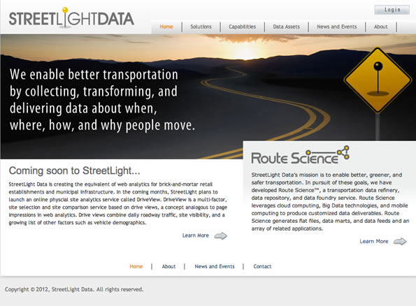 StreetLight's purpose-built analytic platforms for transportation services